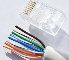 Számítógép hálózat, UTP-FTP-SFTP kábel, csatlakozó, szerelvény