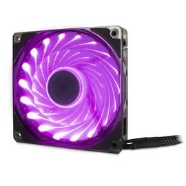 ARGUS Gamer hűtő ventilátor, 4 tűs, PWM, 120mm, RGB - 1 darabos kiszerelés, fekete
