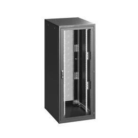 CONTEG Álló rack 19" - RI7-42-60/100-S1 elől perforált ajtóval, fekete