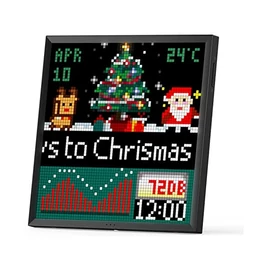 DIVOOM Digitális képkeret PIXOO-64, Fekete