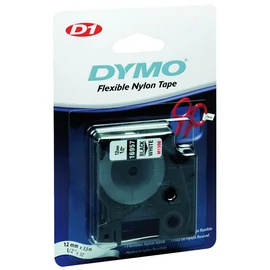 DYMO címke LM D1 nylon, 12mm, fekete betű / fehér alap, 16957,18488