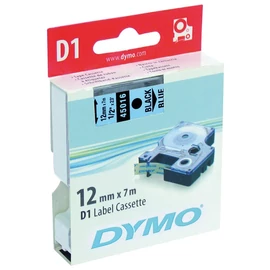 DYMO címke LM D1 alap, 12mm, fekete betű / kék alap
