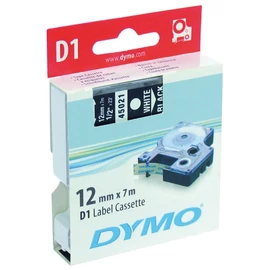 DYMO címke LM D1 alap, 12mm, fehér betű / fekete alap