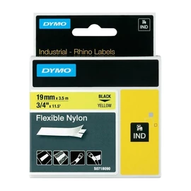 DYMO címke Rhino nylon 19mm sárga
