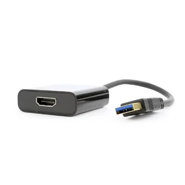 GEMBIRD USB 3.0 USB-A - HDMI Adapter, 1080p@60Hz, M/F, fekete