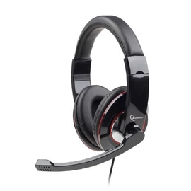 GEMBIRD Headset, USB, Sztereó fejhallgató, Stereo Headset, fekete