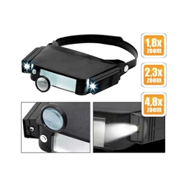 HANDY TOOLS Fejpántos nagyító + LED