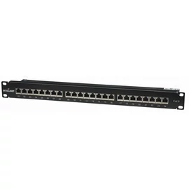 INTELLINET Patch panel 24 port, Cat6, árnyékolt, STP