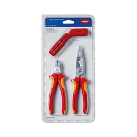 KNIPEX Fogó és multifunkciós kábelcsupaszító készlet, 3 részes, 1000 V szigetelt