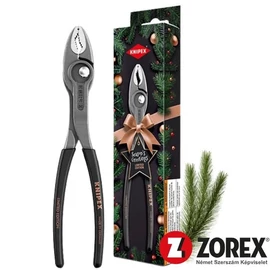 KNIPEX TwinGrip csúszócsuklós fogó, univerzális, állítható, 200mm, Karácsonyi Limitált Kiadás