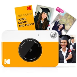 KODAK Printomatic instant fényképezőgép, Zink 2x3" papírméret, sárga