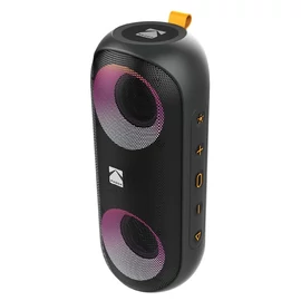 KODAK hordozható hangszóró, 2x10W teljesítmény, 7.4V/2000mAh akkumulátor, ipx6 fokozottan vízálló