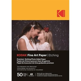 KODAK Fine Art fotópapír - Etching effect 210g, A6, 10x15, 50db