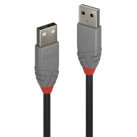 LINDY Kábel USB 2.0 A - A, M/M  3m, fekete