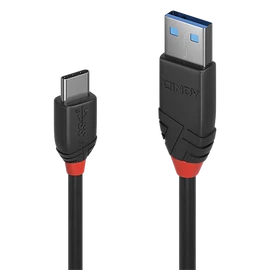 LINDY Kábel USB 3.2 Gen1 A - C, M/M   1,5m, fekete