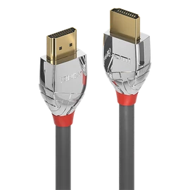 LINDY Kábel HDMI 2.0 HDMI - HDMI, Cromo Line, 4K@60Hz, M/M,   2m, szürke