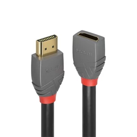 LINDY Kábel HDMI 2.0 HDMI - HDMI, hosszabbító, Anthra Line, 4K@60Hz, M/F,  3m, fekete