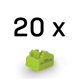 LINDY Dugó biztonsági, Port Blocker, RJ45, kulcs nélkül, zöld (20db/csomag)