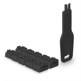 LINDY Dugó biztonsági, Port Blocker, RJ45 + kulcs, fekete (10db dugó + 1db kulcs)