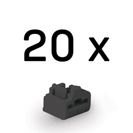LINDY Dugó biztonsági, Port Blocker, RJ45, kulcs nélkül, fekete (20db/csomag)
