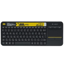 LOGITECH Billentyűzet vezeték nélküli K400 Plus, Magyar, fekete