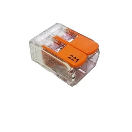 OPTONICA WAGO 221-412 Vezeték Összekötő 2 csatlakozós 0,08 2,5mm2+4mm2 32A 400V