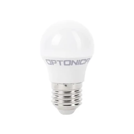 OPTONICA LED Gömb izzó, E27, 8W, meleg fehér fény, 710Lm, 2700K - 1338