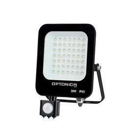 OPTONICA LED Reflektor, 30W, mozgásérzékelős, fehér fény, 2700Lm, 3000K - IP65 - (Az FL5861 kiváltója)