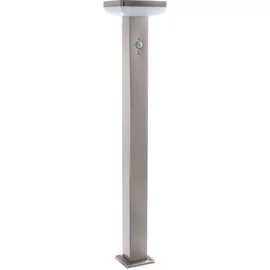 OPTONICA LED Lámpa, kültéri, napelemes, solar lámpa, rögzíthető, SS-szálcsiszolt alumínium 4,4W