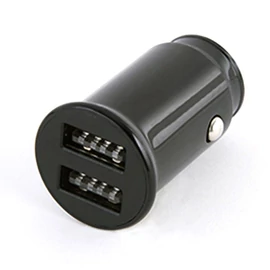 PLATINET Szivargyújtós töltő 10W, 2x USB 2.1A, fekete
