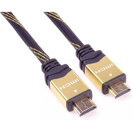 PREMIUMCORD kábel HDMI - HDMI High Speed, Ethernet, Gold plated, 4K@30Hz, M/M, 1,5m, fekete