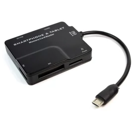 ROLINE Kártyaolvasó Micro USB, Android-os okostelefonhoz és tablethez