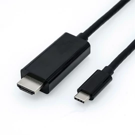 ROLINE Kábel USB C 3.2 Gen 2 - HDMI, 4K@60Hz, M/M,   2m, fekete