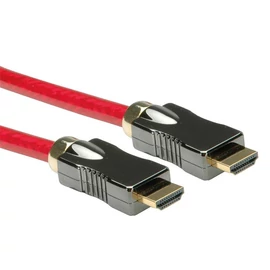 ROLINE Kábel HDMI 2.0 HDMI - HDMI, Ultra High Speed Ethernettel, 8K@60Hz, M/M,   1m, fekete