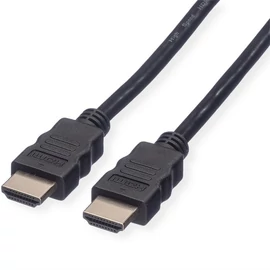 ROLINE Kábel HDMI 1.4 HDMI - HDMI, High Speed Ethernettel, 1080p@60Hz, M/M,   7,5m, fekete