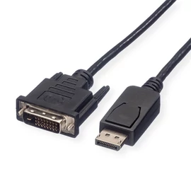ROLINE Kábel DisplayPort - DVI (24+1), 2K@60Hz, M/M, 2m, fekete
