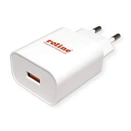 ROLINE Fali töltő, 1x USB3.0 USB-A 18W, fehér