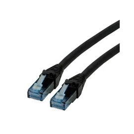 ROLINE Patch kábel UTP CAT6a LSOH, kihúzásgátló,  10m, fekete
