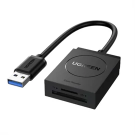 UGREEN USB 3.0 USB-A SD Kártya kártyaolvasó,TF + SD, fekete