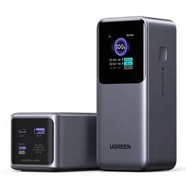 UGREEN Power Bank hordozható töltő, Nexode Power Bank, 20000mAh, 130W, Okos Digitális kijelzés, szürke