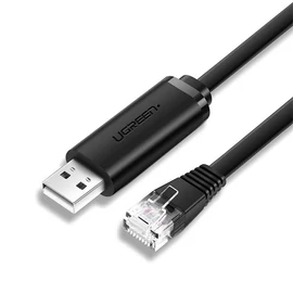 UGREEN Kábel USB-A - RJ45, M/M, 3m, fekete