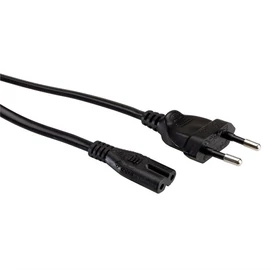 VALUE Tápkábel Hálózati, Europlug - C7,   5m, fekete