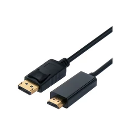 STANDARD Kábel DisplayPort 1.2 - HDMI, 4K@60Hz, M/M, 2m, fekete