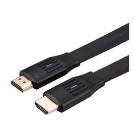 VALUE Kábel HDMI 2.1 HDMI - HDMI, Flat kábel, 8K@60Hz, Ethernet M/M,  1m, fekete