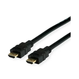 VALUE kábel HDMI 2.0 - HDMI 4K@60Hz High Speed + Ethernet, A-A, M/M, erősített dugós, 10m, fekete