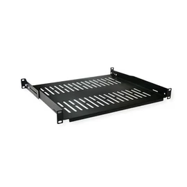 VALUE Polc 19" fix 485 x 400mm, max 25kg, 1U, fekete