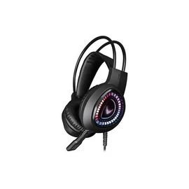 VARR Gaming Fejhallgató, RGB, mikrofonos, gamer, fekete