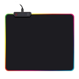 VARR Gaming Egérpad, RGB, LED világítású szélek, 250x300x4mm, gamer, fekete