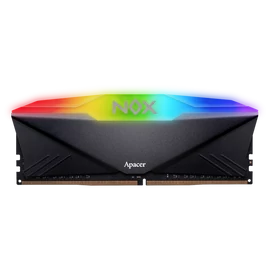 Apacer Memória Desktop - 16GB KIT DDR4 NOX RGB AURA2 (2x8GB, 3600MHz, CL18, 1.35V, hűtőbordás)