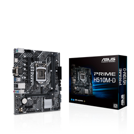 Asus Alaplap - Intel PRIME H510M-D s1200 (H510, 2xDDR4 3200MHz, 4xSATA3, 1xM.2, 6xUSB2.0, 4xUSB3.2)